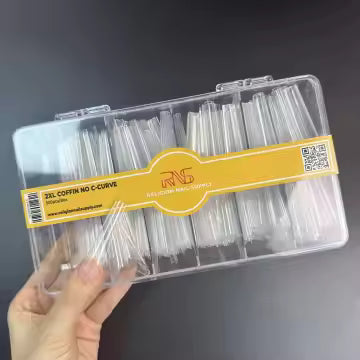 2XL Coffin No C-Curve Tips - 500pcs/box